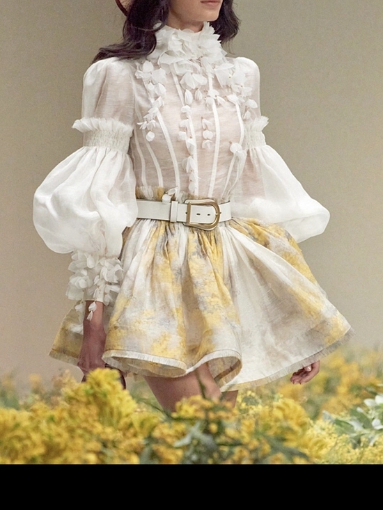 Zimmermann Tops - NWOT Zimmermann Wattle Floral Blouse Size 2 US M
